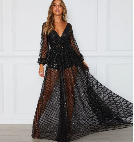 Backless Printed Dress
