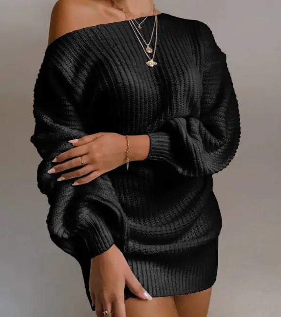 Schulterfreies Langes Kleid