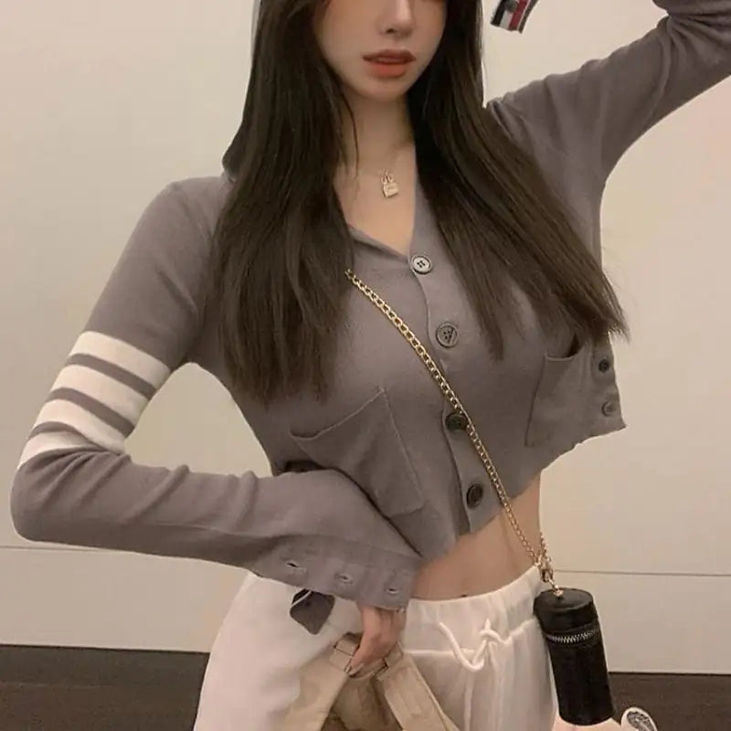 V-Neck Long Sleeve Office Blouse