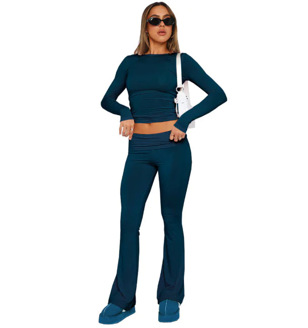 Low Rise Flare Pants