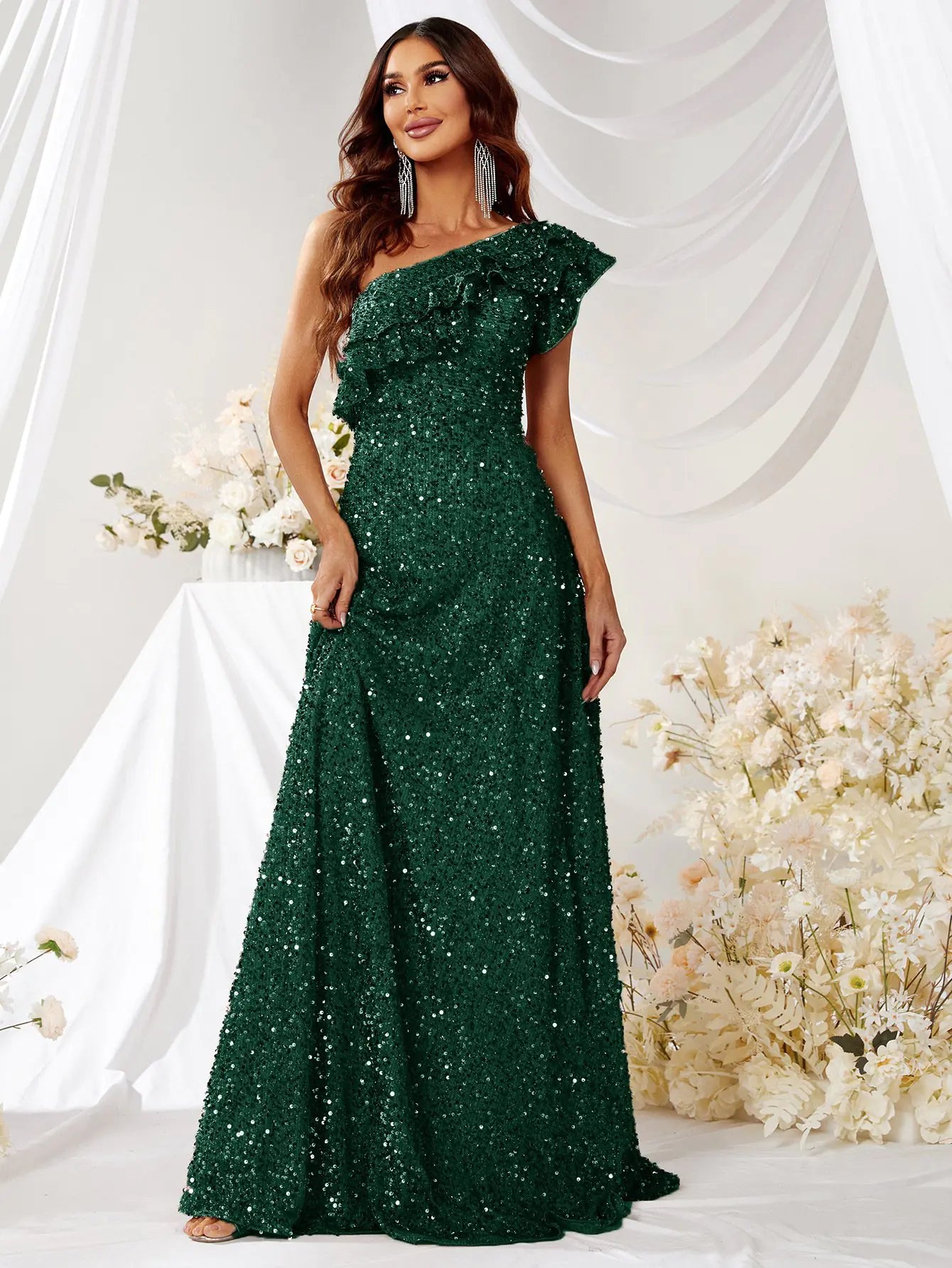 Pleated Wave Dress