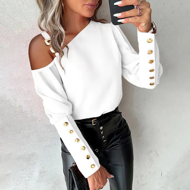 Slim Fit Short French Blouse