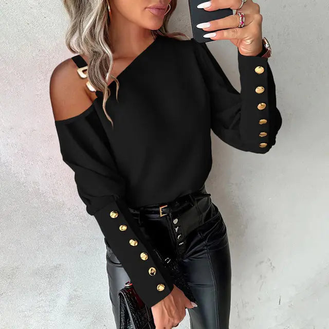 Slim Fit Short French Blouse