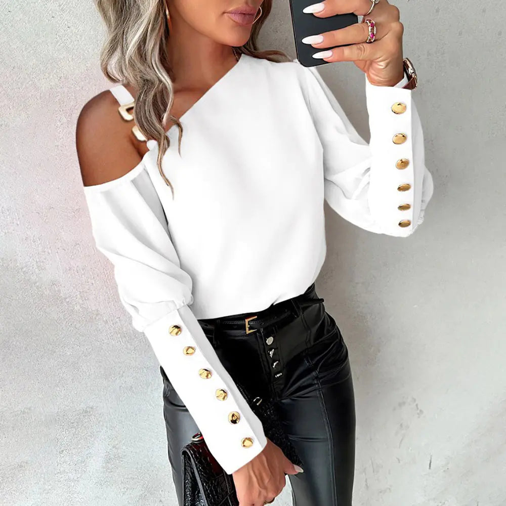 Slim Fit Short French Blouse