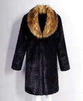 Faux Leather Puffer Coat