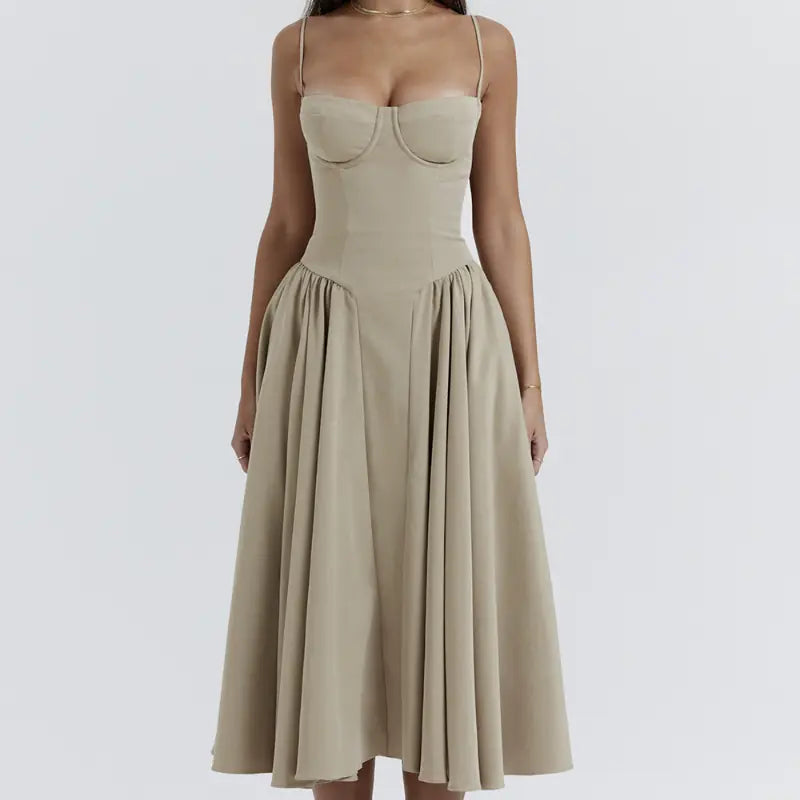 Ladies' Elegant French Strap Dress