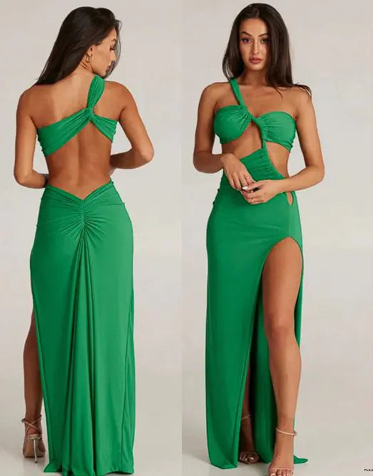 Schulterfreies Kleid mit Blumenmuster
