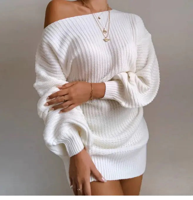 Schulterfreies Langes Kleid