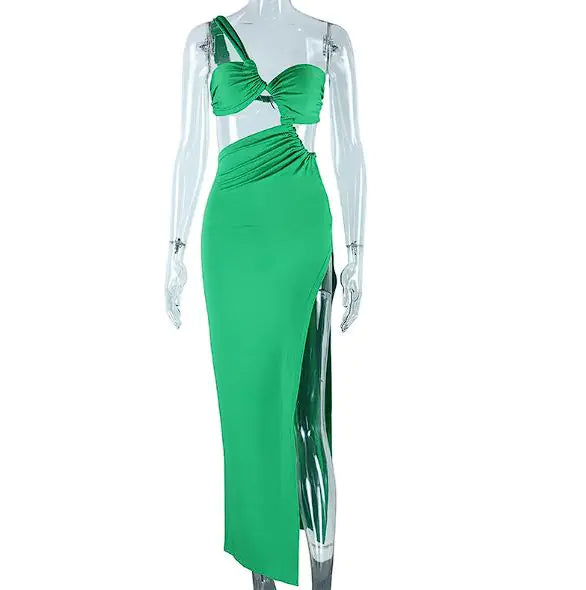 Schulterfreies Kleid mit Blumenmuster