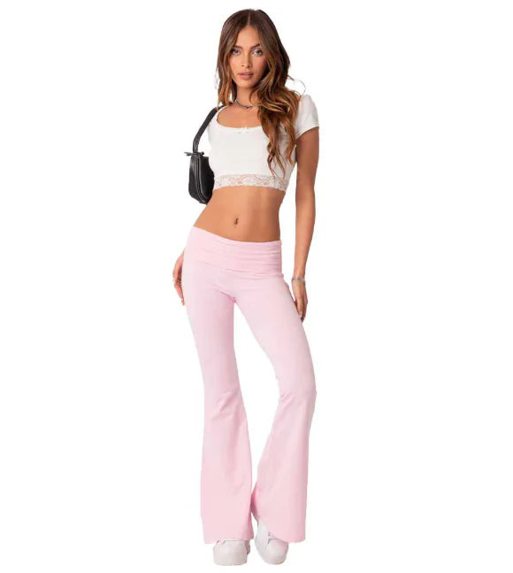 Low Rise Flare Pants