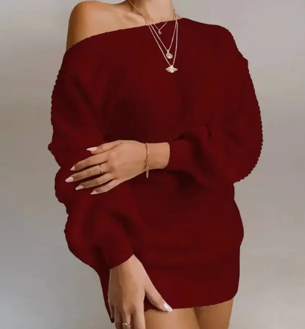 Schulterfreies Langes Kleid