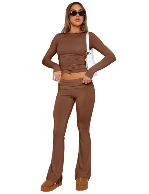 Low Rise Flare Pants